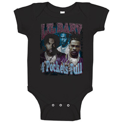 4 Pockets Full Bootleg Vintage Rap Music Lil Baby Fan Baby One Piece