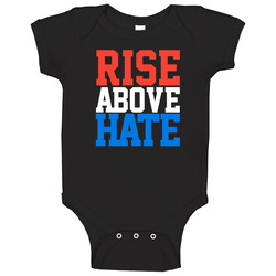 Rise Above Hate John Cena Black  Baby One Piece