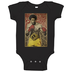Thomas Hearns Boxer The Detroit Cobras Garage Band Mashup Poster Distressed Fan Baby One Piece Thomas Hearns Boxer The Detroit Cobras Garage Band Mashup Poster Distressed Fan Baby One Piece