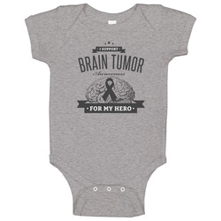 Brain Tumor Awareness - For My Hero Baby One Piece Brain Tumor Awareness - For My Hero Baby One Piece