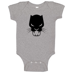 Black Panther Symbol Marvel Baby One Piece Black Panther Symbol Marvel Baby One Piece