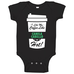 I Like My Coffee Like Camila Cabello Hot Funny Female Celeb Cool Fan Baby One Piece I Like My Coffee Like Camila Cabello Hot Funny Female Celeb Cool Fan Baby One Piece