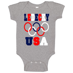 Katie Ledecky Women American Swimmer Gold Medal Usa Baby One Piece