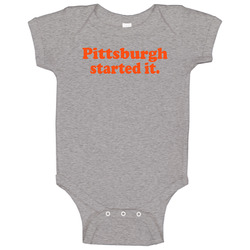 Pittsburgh Started It Freddie Kitchens Cleveland Football Fan Baby One Piece