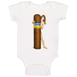 Vintage Cigar Tobacco Cuban Cohiba Havana Smoke Figurativeart Trending Baby One Piece