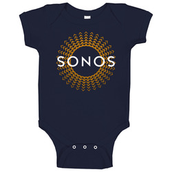 Sonos Wireless Speakers Logo Baby One Piece Sonos Wireless Speakers Logo Baby One Piece