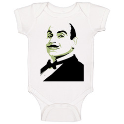 Hercule Poirot Detective Agatha Christie Mystery Baby One Piece Hercule Poirot Detective Agatha Christie Mystery Baby One Piece