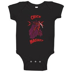 X-men Magneto Cartoon Chick Magnet Funny Humor Comic Baby One Piece X-men Magneto Cartoon Chick Magnet Funny Humor Comic Baby One Piece