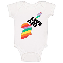 Live Aid Old School Popular Movie Baby One Piece Live Aid Old School Popular Movie Baby One Piece