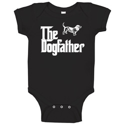 Basset Hound Custom Dog Breed The Dogfather Black Baby One Piece Basset Hound Custom Dog Breed The Dogfather Black Baby One Piece