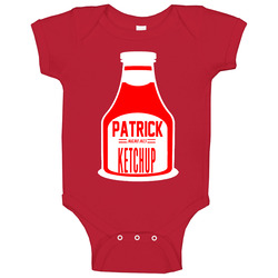 Patrick Mahomes Big Fan Of Ketchup Bottle Baby One Piece