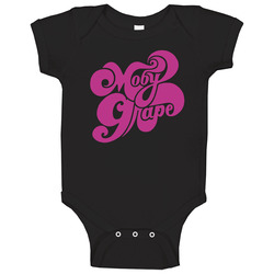 Moby Grape Black Baby One Piece
