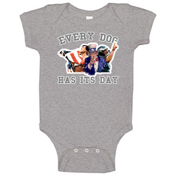 Philadelphia Football Championship Parade Every Dog Has Its Day Uncle Sam Nick Foles Rocky Balboa Baby One Piece