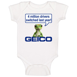 Geico Gecko Commercial Funny Tv Baby One Piece