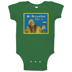 St Bernardus Abt 12 Beer Lover Ale Lager St. Patrick's Day Baby One Piece St Bernardus Abt 12 Beer Lover Ale Lager St. Patrick's Day Baby One Piece