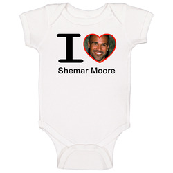 I Heart Love Shemar Moore Baby One Piece I Heart Love Shemar Moore Baby One Piece
