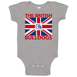 The British Bulldogs Retro Wrestling Baby One Piece