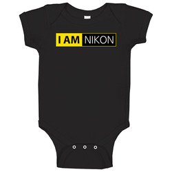 Im Nikon Black Baby One Piece Im Nikon Black Baby One Piece