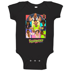 The Fresh Prince Of Belair Tv Show Brand New Classic Black Baby One Piece