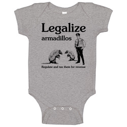 Legalize Armadillos Pot Drug Parody Baby One Piece Legalize Armadillos Pot Drug Parody Baby One Piece