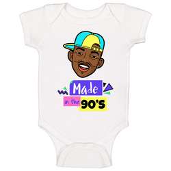 Will Smith Fresh Prince Of Bel Air Made In The 90s Retro Vintage Pop Culture Inspired Baby One Piece Will Smith Fresh Prince Of Bel Air Made In The 90s Retro Vintage Pop Culture Inspired Baby One Piece