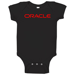 Oracle Logo Technology Pig In Baby One Piece Oracle Logo Technology Pig In Baby One Piece