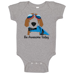 White Only - Ltd Edition - Be Awesome Today Baby One Piece White Only - Ltd Edition - Be Awesome Today Baby One Piece