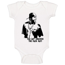 Chris Tucker Smokie Friday Knocked Out Baby One Piece Chris Tucker Smokie Friday Knocked Out Baby One Piece