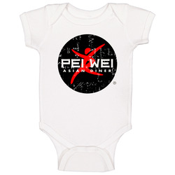 Pei Wei Asian Diner Fast Food Restaurant Distressed Look Baby One Piece