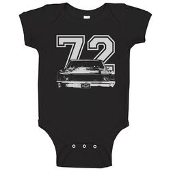 1972 Chevelle Grill Year Dark Baby One Piece 1972 Chevelle Grill Year Dark Baby One Piece