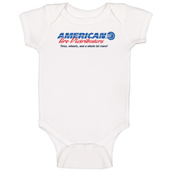 American Tire Distribution Automobile Car Auto Motor Parts Cool Distressed Brand Logo Emblem Baby One Piece American Tire Distribution Automobile Car Auto Motor Parts Cool Distressed Brand Logo Emblem Baby One Piece