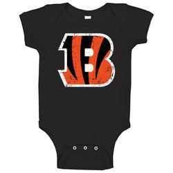 Cincinnati Bengals Distressed Baby One Piece