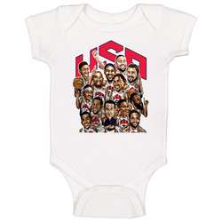 Usa Dream Team 2012 London Basketball Baby One Piece Usa Dream Team 2012 London Basketball Baby One Piece