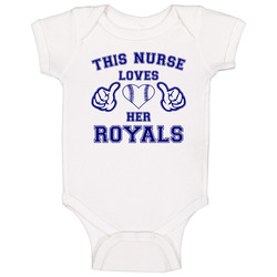 This Nurse Loves Her Royals Baseball T Shirt - Kansas City Royals Team Colors Baby One Piece This Nurse Loves Her Royals Baseball T Shirt - Kansas City Royals Team Colors Baby One Piece
