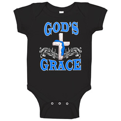 Gods Grace 9 Black Baby One Piece Gods Grace 9 Black Baby One Piece