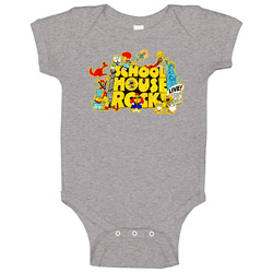 School House Rock 70s Baby One Piece