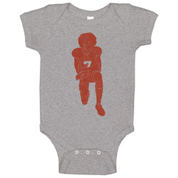 Knee Kap - Garnet Ink Baby One Piece