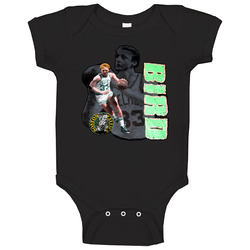 Larry Bird Retro Basketball Baby One Piece Larry Bird Retro Basketball Baby One Piece