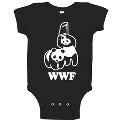Wwf Wildlife Panda Wrestling Parody Funny Baby One Piece Wwf Wildlife Panda Wrestling Parody Funny Baby One Piece