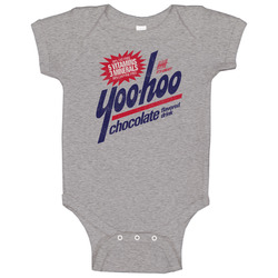 Yoo-hoo, T-shirt, Chocolate, Drink, Retro, Yoohoo, Logo, Beverage Baby One Piece