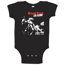 Grand Funk Live Album Cover Retro Music Band Baby One Piece