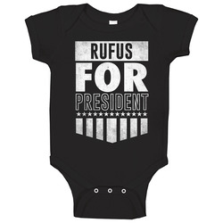 Rufus For President Funny Video Game Character Election Parody Baby One Piece