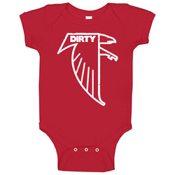 Distressed Dirty Bird Atlanta Falcons Super Bowl Football Baby One Piece