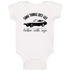 1970 Datsun 240z Better With Age Vintage Car Baby One Piece 1970 Datsun 240z Better With Age Vintage Car Baby One Piece