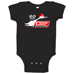 Crane Cams High Performance Parts Logo New Black Baby One Piece Crane Cams High Performance Parts Logo New Black Baby One Piece