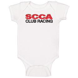 Scca Club Racing Auto Automobile Car Truck Motorcycle Parts Cool Distressed Style Brand Logo Emblem Baby One Piece Scca Club Racing Auto Automobile Car Truck Motorcycle Parts Cool Distressed Style Brand Logo Emblem Baby One Piece