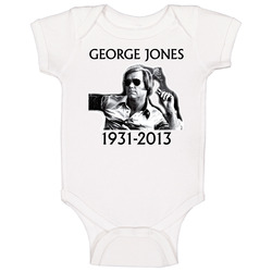 Country Music Legend George Jones Baby One Piece
