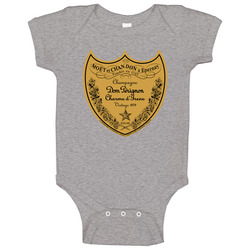 Mytee Dom Perignon Champagne Vintage 1979 Men's Orange Baby One Piece Mytee Dom Perignon Champagne Vintage 1979 Men's Orange Baby One Piece