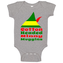 Cotton Headed Ninny Muggins Funny Elf Baby One Piece Cotton Headed Ninny Muggins Funny Elf Baby One Piece