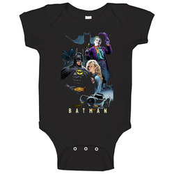 Batman 80s Classic Movie Superhero Joker Baby One Piece Batman 80s Classic Movie Superhero Joker Baby One Piece